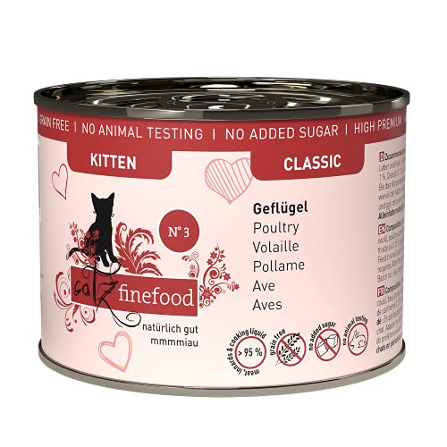 Kitten No. 3 Geflügel 12x200g von catz finefood