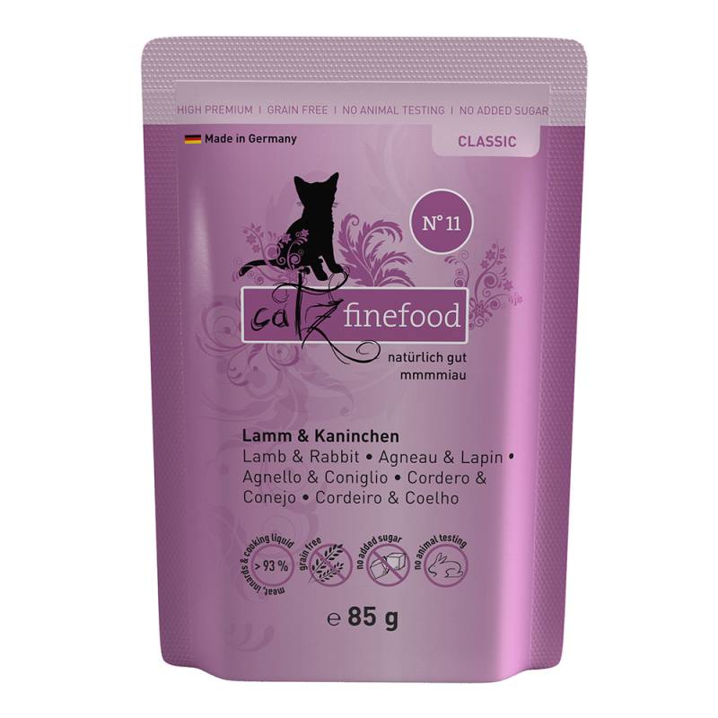 Sparpaket catz finefood 16 x 85 g - Lamm & Kaninchen von Catz Finefood