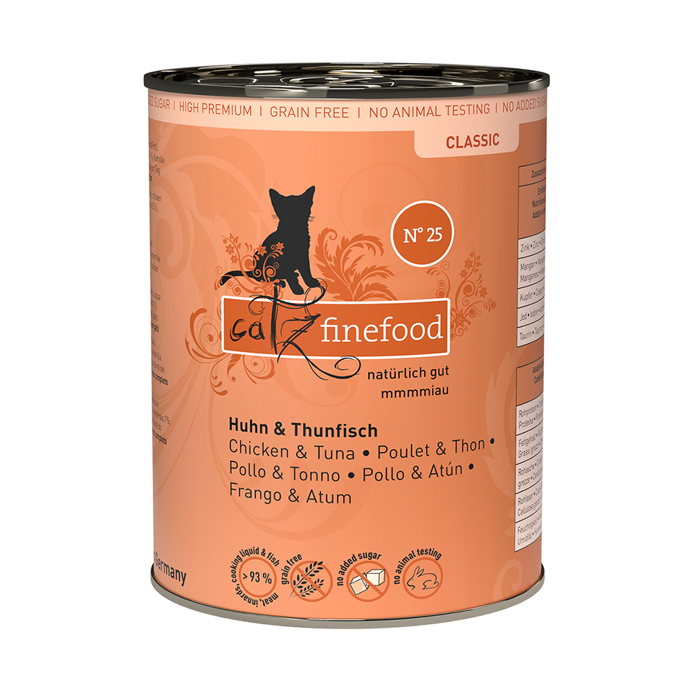 Sparpaket catz finefood 24 x 400 g - Huhn & Thunfisch von Catz Finefood