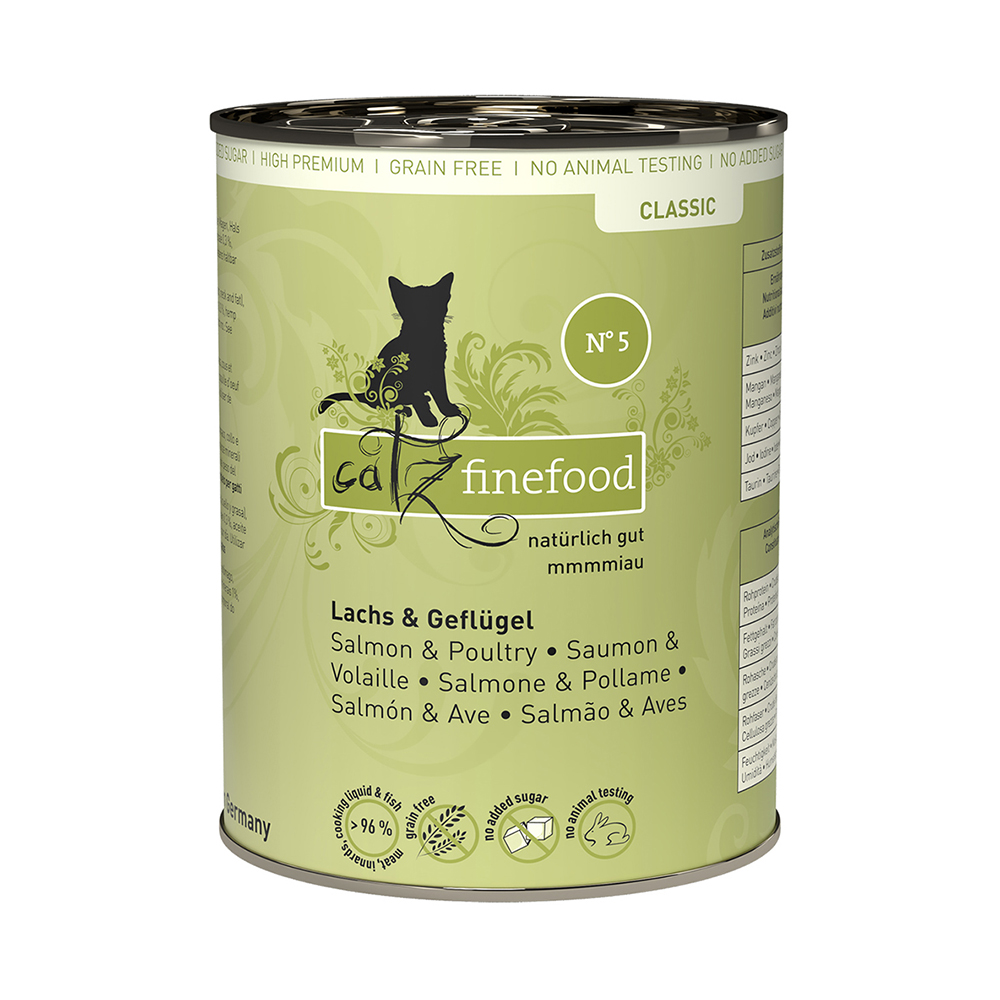 Sparpaket catz finefood 24 x 400 g - Lachs & Geflügel von Catz Finefood