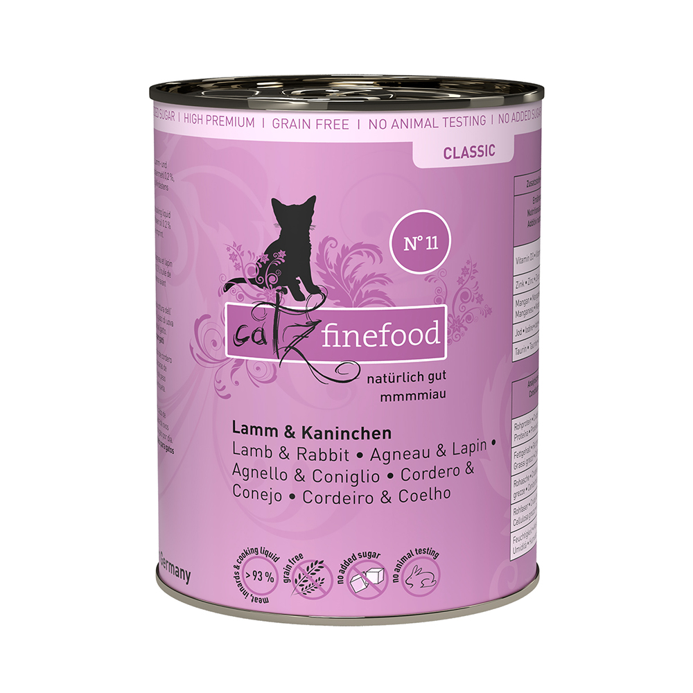 Sparpaket catz finefood 24 x 400 g - Lamm & Kaninchen von Catz Finefood