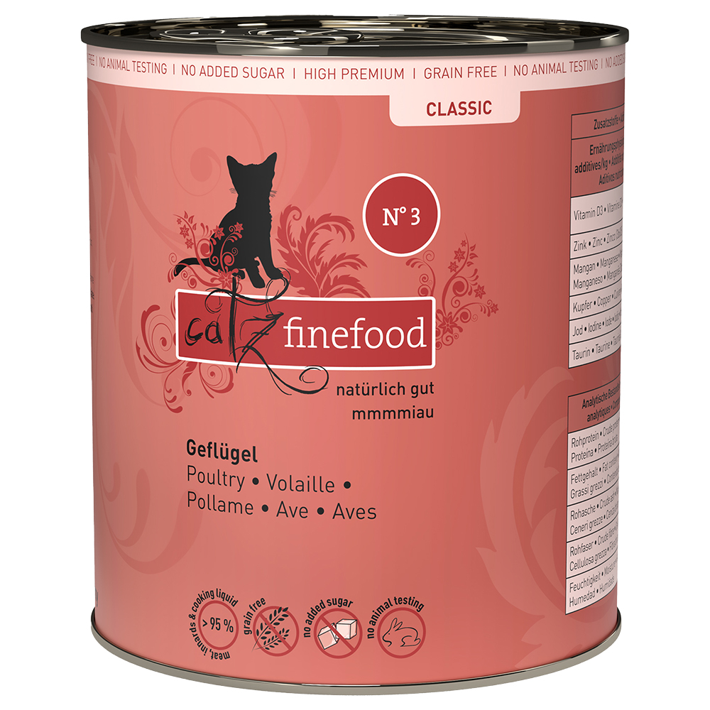 Sparpaket catz finefood 24 x 800 g - Geflügel von Catz Finefood