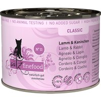 Sparpaket catz finefood 24 x 200 g - Lamm & Kaninchen von Catz Finefood