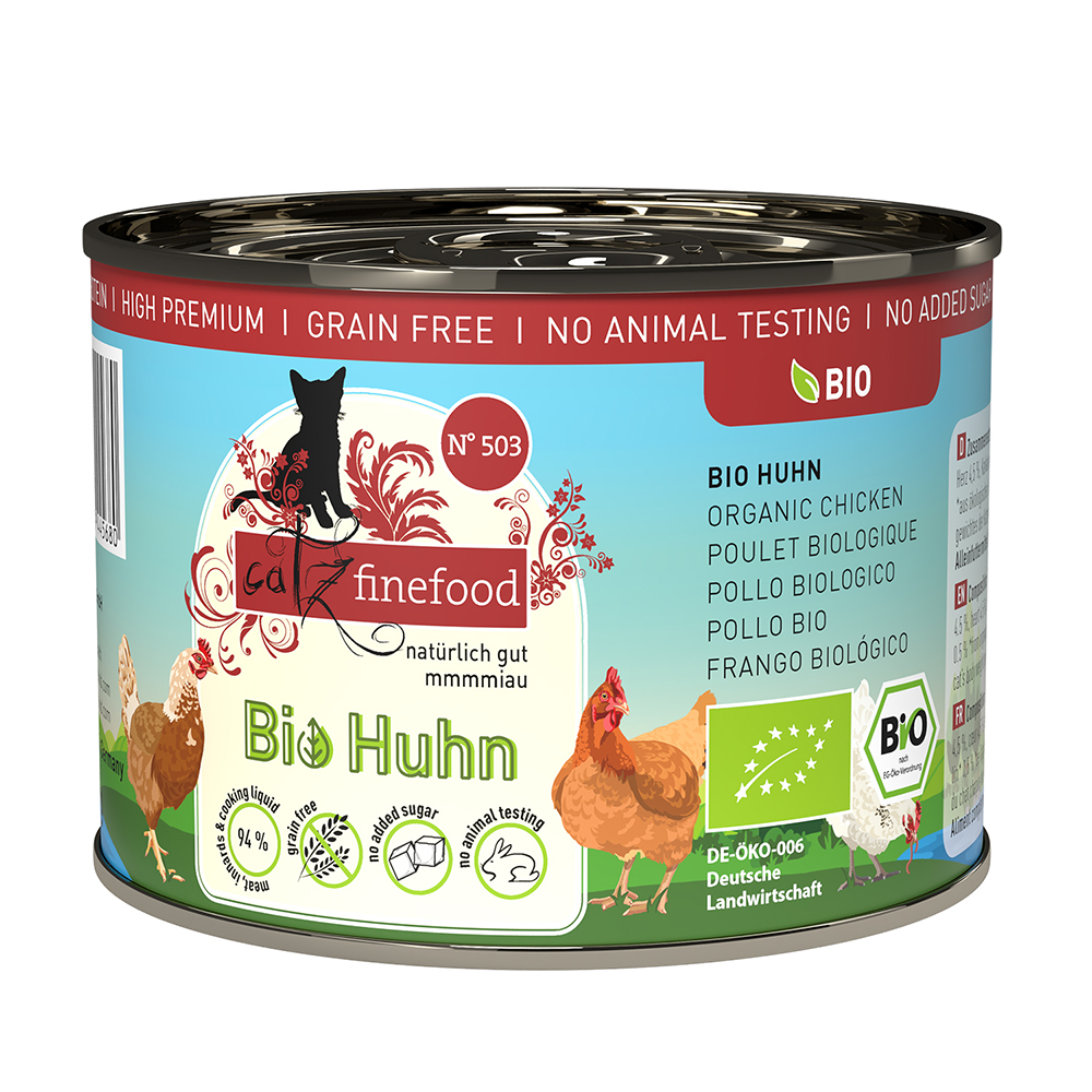 catz finefood Bio 6 x 200 g - No.503 Bio-Huhn von Catz Finefood