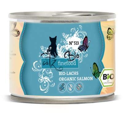 catz finefood Bio No 513 Lachs | 6X 200g Katzenfutter nass von catz finefood