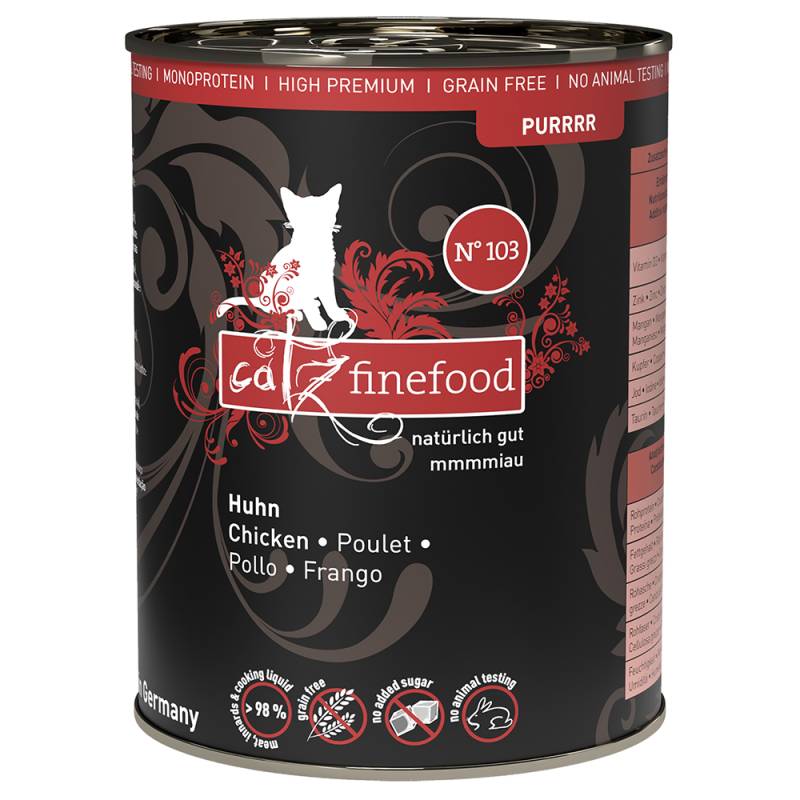 catz finefood Purrrr Dose 6 x 400 g - No. 103 Huhn von Catz Finefood