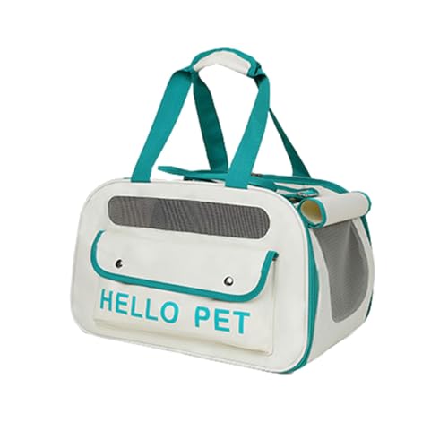 Airline Approved Pet Carrier, Travel Crate for Small Dogs and Cats, Portable Pet Bag with The Built-In Safety Strap, for Puppies and Medium Pets, 15.75x11.02x11.81 Inches von ccuzs