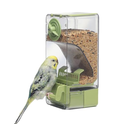 Automatic Bird Feeder, Top Fill Hummingbird Feeding Station, Food Dispensers for Parakeets Cockatiels Canaries Parrots, Convenient Birds Cage Supply (3.74x4.13x8.07 Inches) von ccuzs