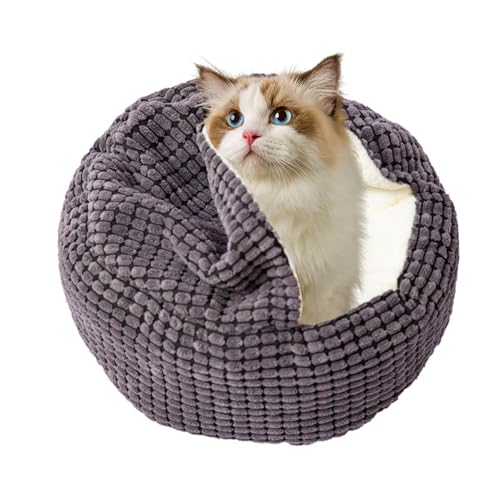 Cat Cave Bed, Indoor Kitten Nest, Comfortable Pet Bed, Soft Cat Sleeping Spots with Non Slip and Breathable Base for Kittens, Small Cats, and Medium Sized Dogs, 1 Piece von ccuzs