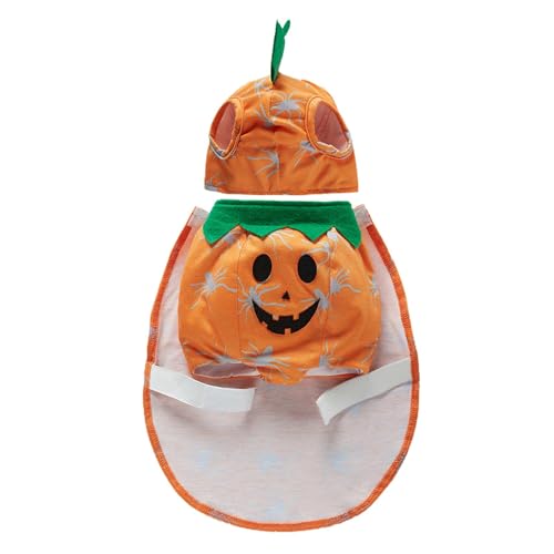 Dog Halloween Kostüm, Pumpkin Dog Costume, Funny Dog Clothes, Halloween Pet Apparel for Pets, Indoor, Present, Pet Cosplay Outfit, Pumpkin Cat Kostüm, Dogs Accessories von ccuzs