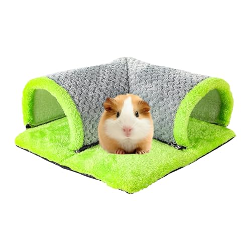 Hamster Bunny Tunnel Bed, Washable Small Animal Tube, Activity Fun Hideaway Toys for Chinchilla, Ferret, Squirrel, Comfortable Play Tunnel for Small Pets 13.78x13.78x5.91 Inches von ccuzs