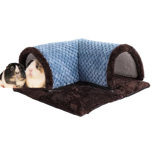 Hamster Bunny Tunnel Bed, Washable Small Animal Tube, Activity Fun Hideaway Toys for Chinchilla, Ferret, Squirrel, Comfortable Play Tunnel for Small Pets 13.78x13.78x5.91 Inches von ccuzs