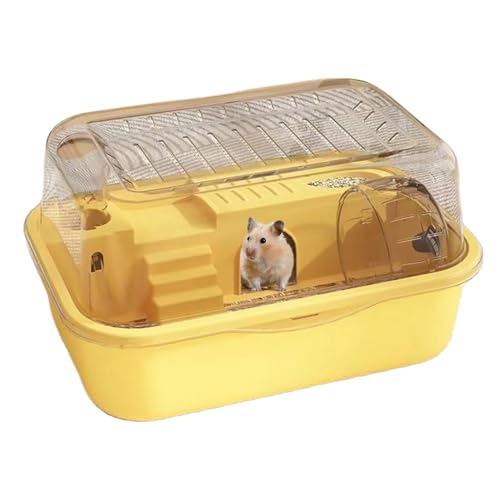 Hamster Cage, Double-Layer Mice Habitat, Anti-Escape Enclosure, Pet Safety Villa, Suitable and Easy to Clean for Hamster, Gerbil, Hedgehog, 13.78x9.84x7.28 Inches von ccuzs