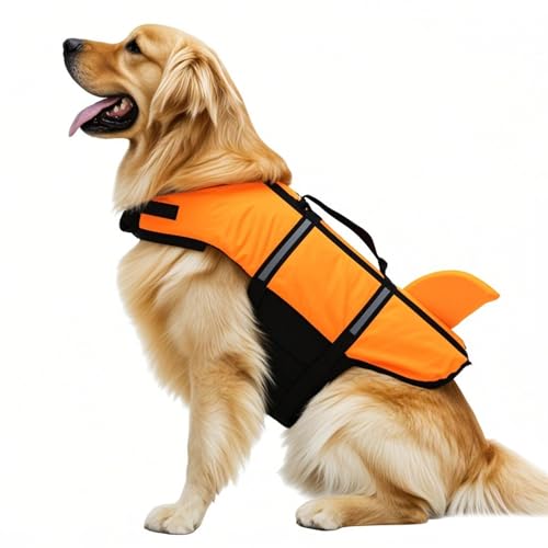 Pet Safety Swim Jacket for Dogs, Lightweight Floatation Vest, Adjustable Dog Water Suit, Reflective Pet Float Coat, Secure Fit Puppy Life Preserver, 1 Piece Pet Safety Swim Jacket for Dogs, Lightweight Floatation Vest, Adjustable Dog Water Suit, Reflective Pet Float Coat, Secure Fit Puppy Life Preserver, 1 Piece von ccuzs