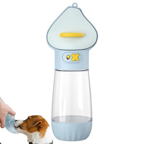 Portable Water Dispenser for Dogs, Pet Water Dispenser with Food Container, Multifunctional Pet Water Dispenser, Travel Friendly Dogs Food Dispensers 4.21x3.54x9.06 for Dogs (Yellow, Blue) von ccuzs