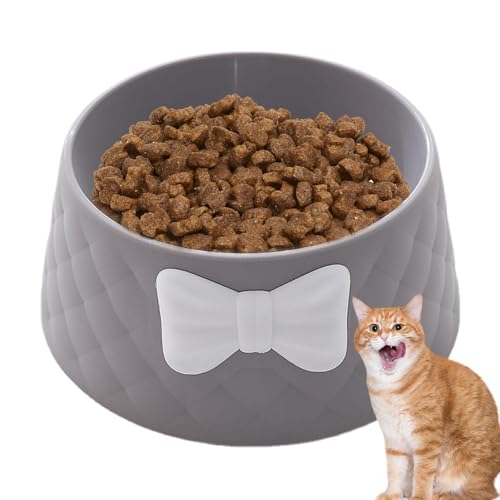 Raised Cat Food and Water Bowl, Non-Skid Cat Dish for Small Pets, Ergonomic Pet Feeder for Reducing Vomiting, and Easy to Maintain, 7.28x3.15 Inches, 1 Piece von ccuzs