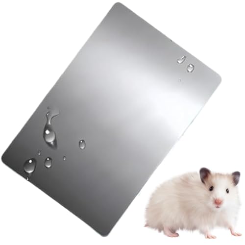 ccuzs Aluminum Pet Cooling Pad, Rest Cooling Mat, Portable Cooling Mat, Aluminum Pet Cooling Pad, Cooling Mat with Washable & Easy to Clean Design for Rabbits Hamster Chinchilla von ccuzs