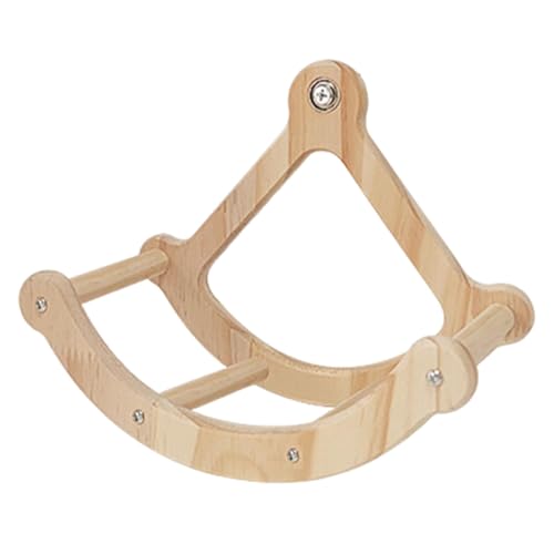 ccuzs Bird Running Wheel Toy, Creative Wooden Exercise Wheel for Small Birds, Fun Swing and Training Stand for Cockatiels, Budgies, Parrots, Macaws and Sparrows for Cage Play and Activity von ccuzs