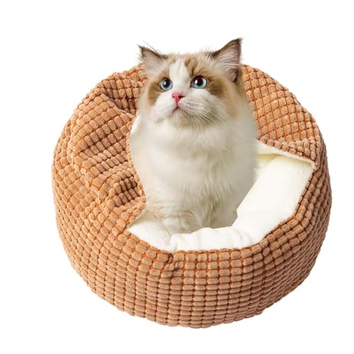 ccuzs Cat Cave Bed, Indoor Kitten Nest, Comfortable Pet Bed, Soft Cat Sleeping Spots with Non Slip and Breathable Base for Kittens, Small Cats, and Medium Sized Dogs, 1 Piece von ccuzs