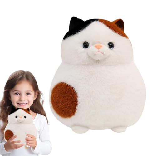 ccuzs Cute Cat Plush Toy, Cartoon Cat Doll, Huggable Stuffed Cat Toy, Soft Cat Plush with Adorable and Cute Design for Bedroom, Game Room, Living Room, and Kids Room Decor (1 Piece) von ccuzs