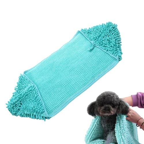 ccuzs Dog Drying Towel, Microfibre Dog Bath Towel, Dog Bath Towel, Dog Drying Robe, Dog Microfibre Drying Towel, Dogs Grooming Shammy Pet Towels with Hand Pockets for Dogs And Cats von ccuzs