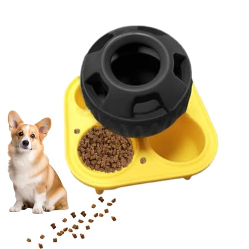 ccuzs Interactive Dog Treat Ball, Food Dispensing Toy for Small and Medium Puppies, Engaging Puzzle Toy with An Ergonomic Design for Slow Feeding and Mental Stimulation, 2.95x2.95 In von ccuzs