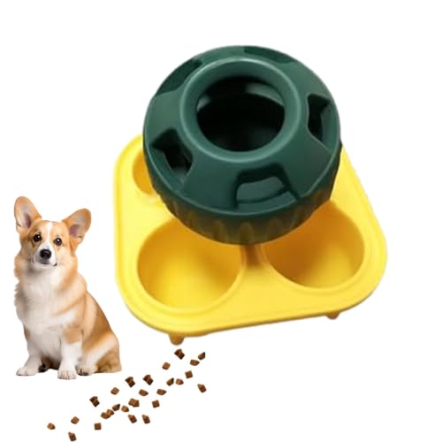 ccuzs Interactive Dog Treat Ball, Food Dispensing Toy for Small and Medium Puppies, Engaging Puzzle Toy with An Ergonomic Design for Slow Feeding and Mental Stimulation, 2.95x2.95 In von ccuzs