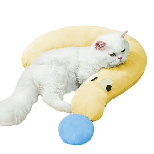 ccuzs Nackenkissen, Calming Plush Sleeping Cushion (15,35 x 24,41 Zoll), weiches maschinenwaschbares Haustierkissen für Katzen und Hunde, ideal für Innenräume, Shelter, und Balkon von ccuzs