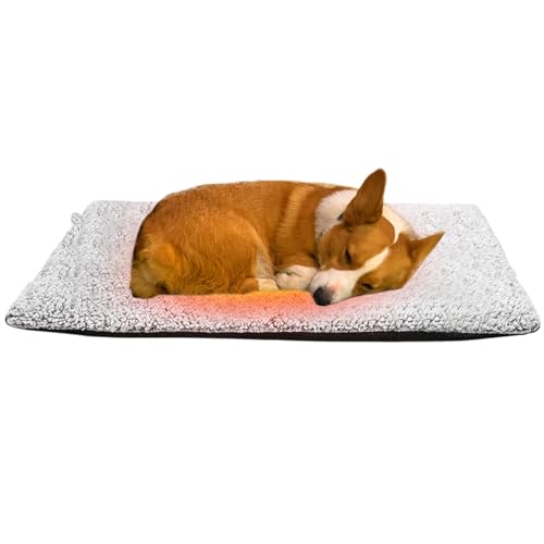 ccuzs Noiseless Cat Heating Bed, Versatile Warming Pet Bed, Heating Pad for Puppy, Machine Washable Bed with Noiseless and Washable Design for Furniture, Sofas, Floors, and Pet Beds von ccuzs