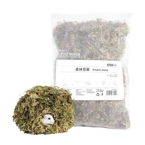 ccuzs Reptile Moss Bedding, Natural Hamster Moss Bedding, Soft Moss Bedding for Small Pets, Hamster Moss Nesting, Reptile Moss Nesting for Dwarf Syrian Hamsters, Mices, Gerbils, Reptiles, Small Pets von ccuzs