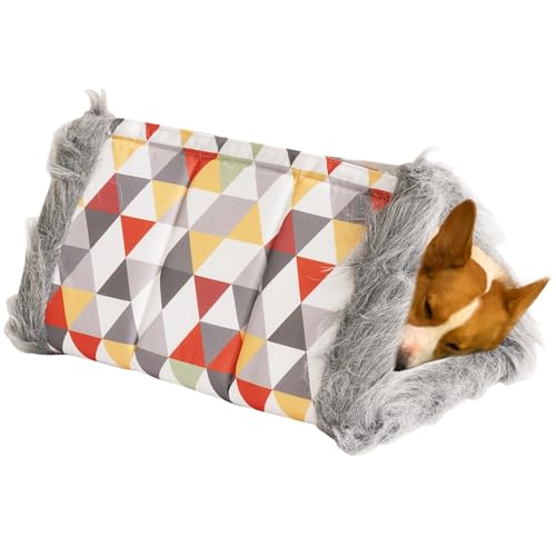 ccuzs Warme Kätzchenbetthöhle, Zusammenklappbares Kätzchenbett Für Kaltes Wetter, Kleines Hundebett Mit Plüschkissen, Dekorative Abnehmbare Und Waschbare Haustierbetten 46 X 25 X 30 cm Für Zuhause von ccuzs