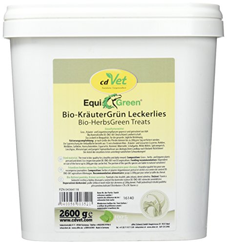 EquiGreen Bio-KräuterGrün Leckerlis 2,6kg von cdVet