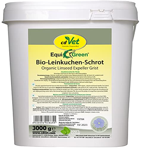 EquiGreen Bio-Leinkuchen-Schrot 3kg von cdVet