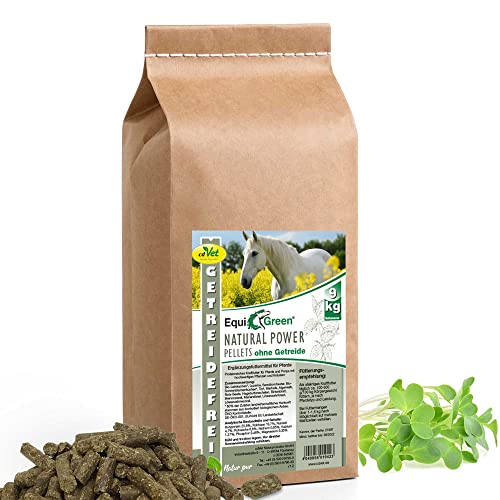 EquiGreen Natural Power Getreidefrei Pellets 9kg - Pferdefutter von cdVet