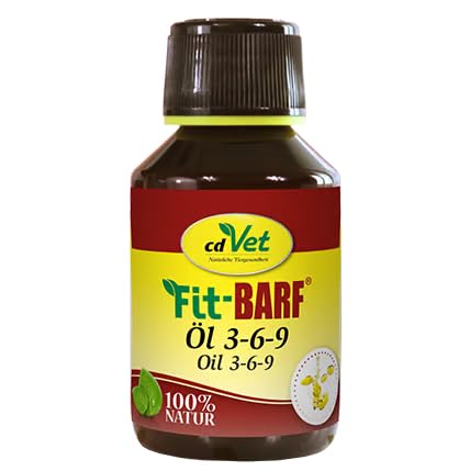 Fit-Barf Öl 3-6-9 100 ml | für Hunde und Katzen zur optimalen Versorgung mit essentiellen Fettsäuren von cdVet