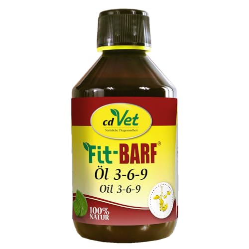 Fit-Barf Öl 3-6-9 250 ml | für Hunde und Katzen zur optimalen Versorgung mit essentiellen Fettsäuren von cdVet