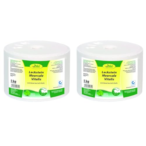 Leckstein Meersalz Vitalis 5 kg (Packung mit 2) von cdVet