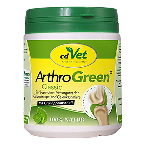 cdVet ArthroGreen Classic 345g - Nahrungsergänzung zur Unterstützung der Gelenke für Hund und für Katze durch Vitamine und Mineralien von cdVet