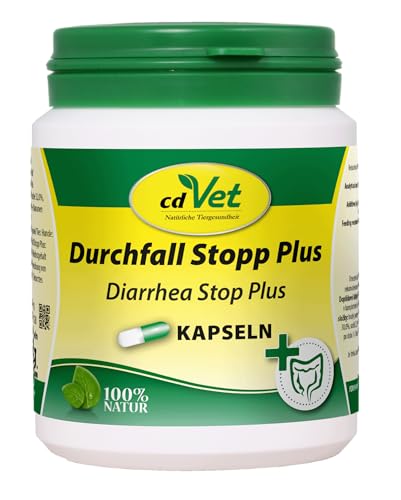 cdVet DurchfallStopp Plus 100 Kapseln | für Hunde und Katzen bei und nach akutem Durchfall von cdVet