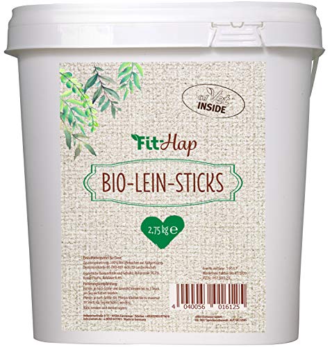 cdVet Fit-Hap Bio-Lein-Sticks 2.75 kg | Gesunde Belohnung für Hunde und Pferde von cdVet