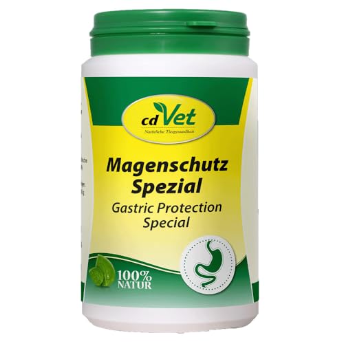 cdVet Magenschutz Spezial 100 g - Fütterungsbedingte Unterstützung zur Regeneration des Magen-Darm-Traktes - Säurepuffer, Schleimhautschutz und Toxinbindung für Hunde und Katzen von cdVet