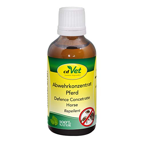 cdVet Naturprodukte Abwehrkonzentrat Pferd 50 ml - Schutz vor Zecken&Milben - rein pflanzlich - Langzeitschutz - einfache Handhabung - auf Geraniol- und Teebaumölbasis - ätherische Öle -, 15 von cdVet