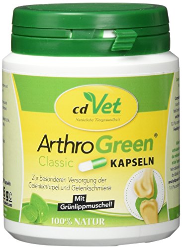 ArthroGreen Classic 100 Kapseln | Natürliche gesunde Gelenke für Hunde & Katzen von cdVet