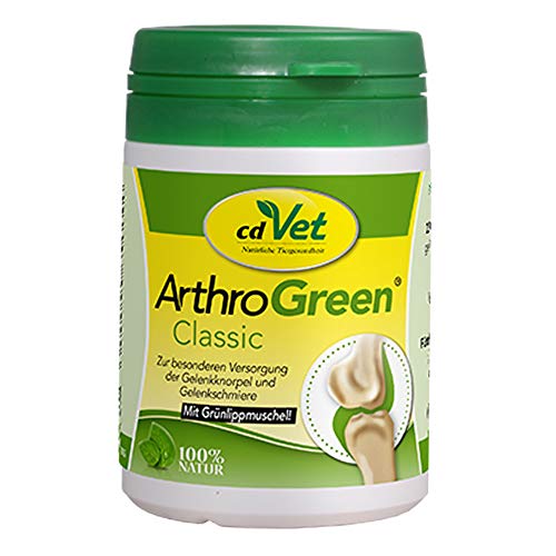 cdVet ArthroGreen Classic 25g - Nahrungsergänzung zur Unterstützung der Gelenke für Hund und für Katze durch Vitamine und Mineralien von cdVet Naturprodukte GmbH