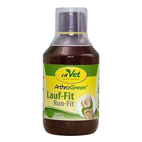 cdVet Naturprodukte ArthroGreen Lauf-Fit 250ml - Nahrungsergänzung zur Unterstützung der Gelenke für Pferd, Hund und Katze mit Kräutern von cdVet