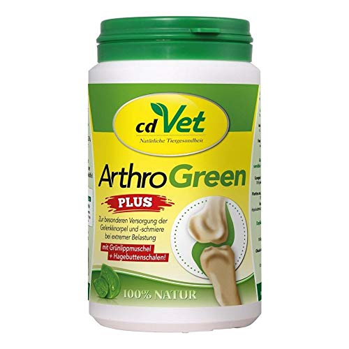 cdVet ArthroGreen Plus 150g - natürliche und effektive Nahrungsergänzung zur Unterstützung der Gelenke für Hund und für Katze durch Vitamine und Mineralien von cdVet