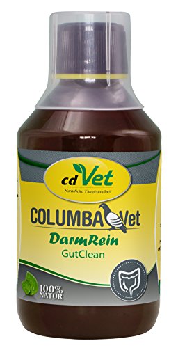 cdVet Naturprodukte COLUMBAVet DarmRein 250ml - Tauben - Unterstützung der Futteraufnahme - Verdaaungsstörung - Darmflora - Durchfall - Darmprobleme - flüssige Nahrungsergänzung - Brechreiz - von cdVet