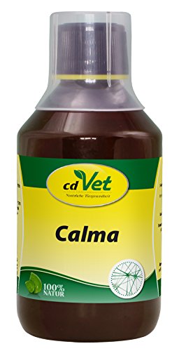 cdVet Naturprodukte Calma 250 ml - Hund, Katze, Pferd - Ergänzungsfuttermittel - Nervosität - Stress - Anspannung - emotionale + körperliche Belastbarkeit - Unterstützung - Gemütsregulierend - von cdVet