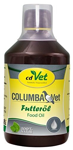 cdVet Naturprodukte ColumbaVet Futteröl 500 ml - Tauben - Energiespender und Lieferant wichtiger Vitalstoffe - Omega 3 Fettsäuren - Fettstoffwechsel - unterstützt Aufnahme fettlöslicher Vitamine - von cdVet