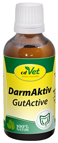 cdVet Naturprodukte DarmAktiv für Nager & Vögel 50 ml - Unterstützung + Steuerung der Futteraufnahme - Darmflora - Verdaaungsprobleme - Darmkondition - Immunsystem - wertvolle Milchsäurebakterien - von cdVet